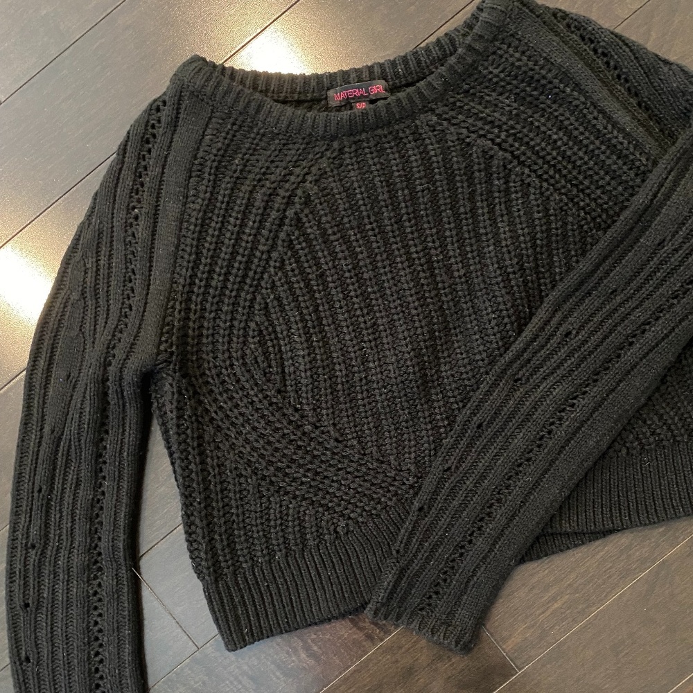Material Girl Cropped Sweater